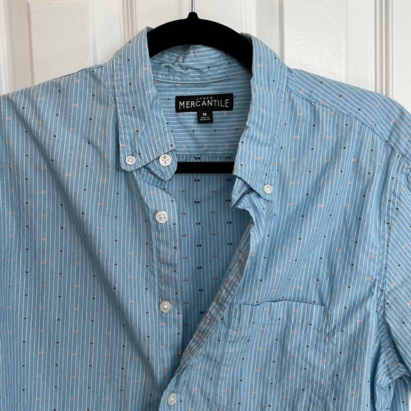 Light blue patterned button down - Picture 1 of 4